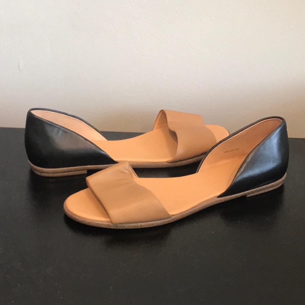 J. Crew Brown and Black ballet flat size 8.5